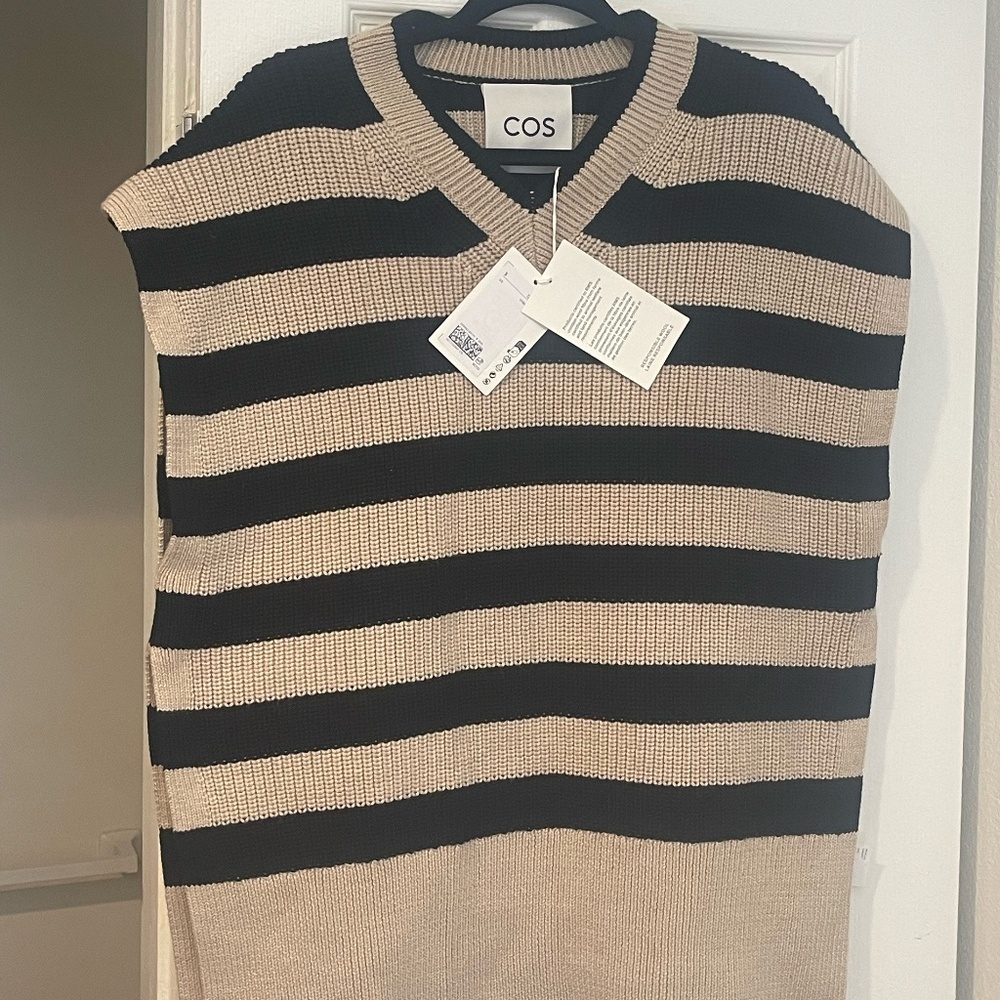 COS Women's Multi Jumper - cream/black